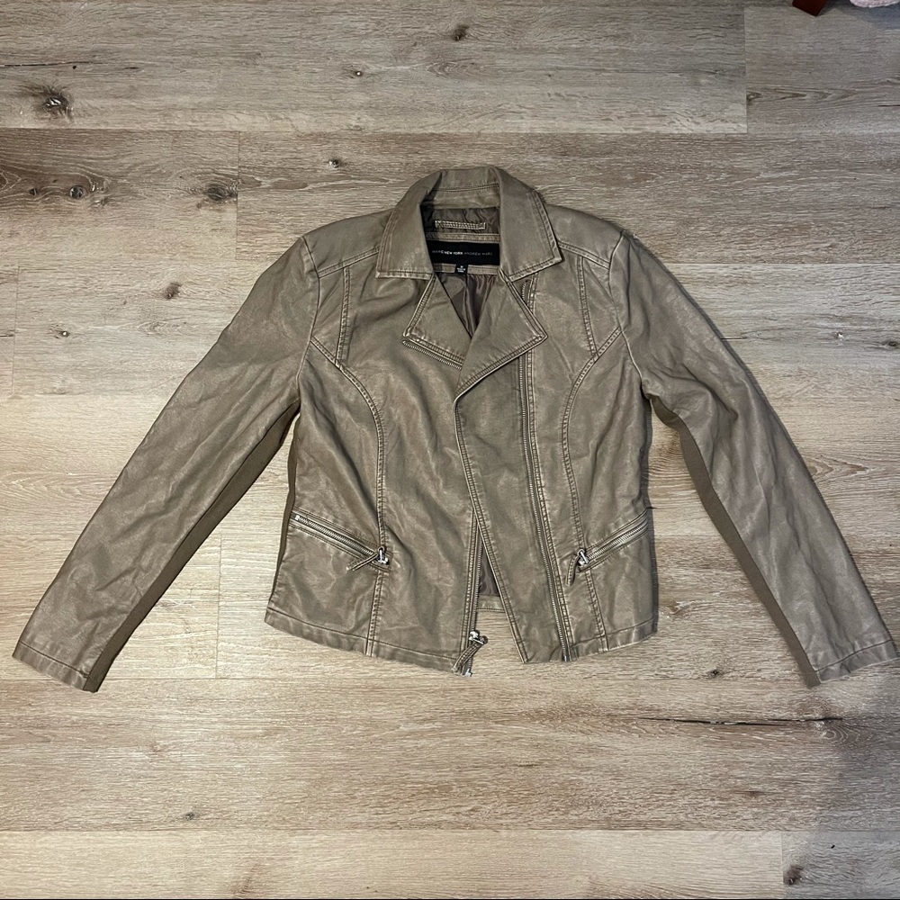 Faux Leather Moto Jacket